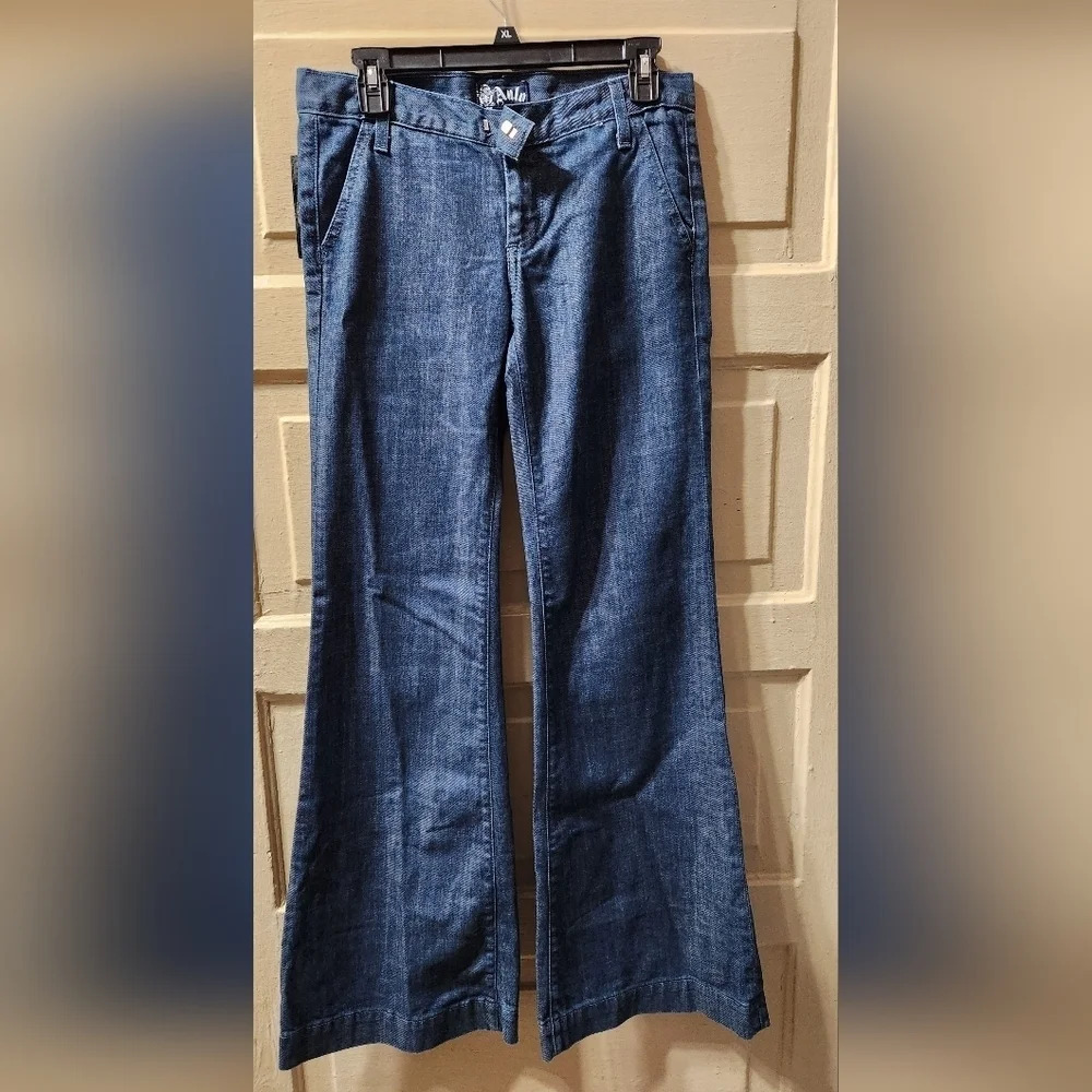 ANLO Wide-Leg Flare Denim Jeans NWT Size: 28